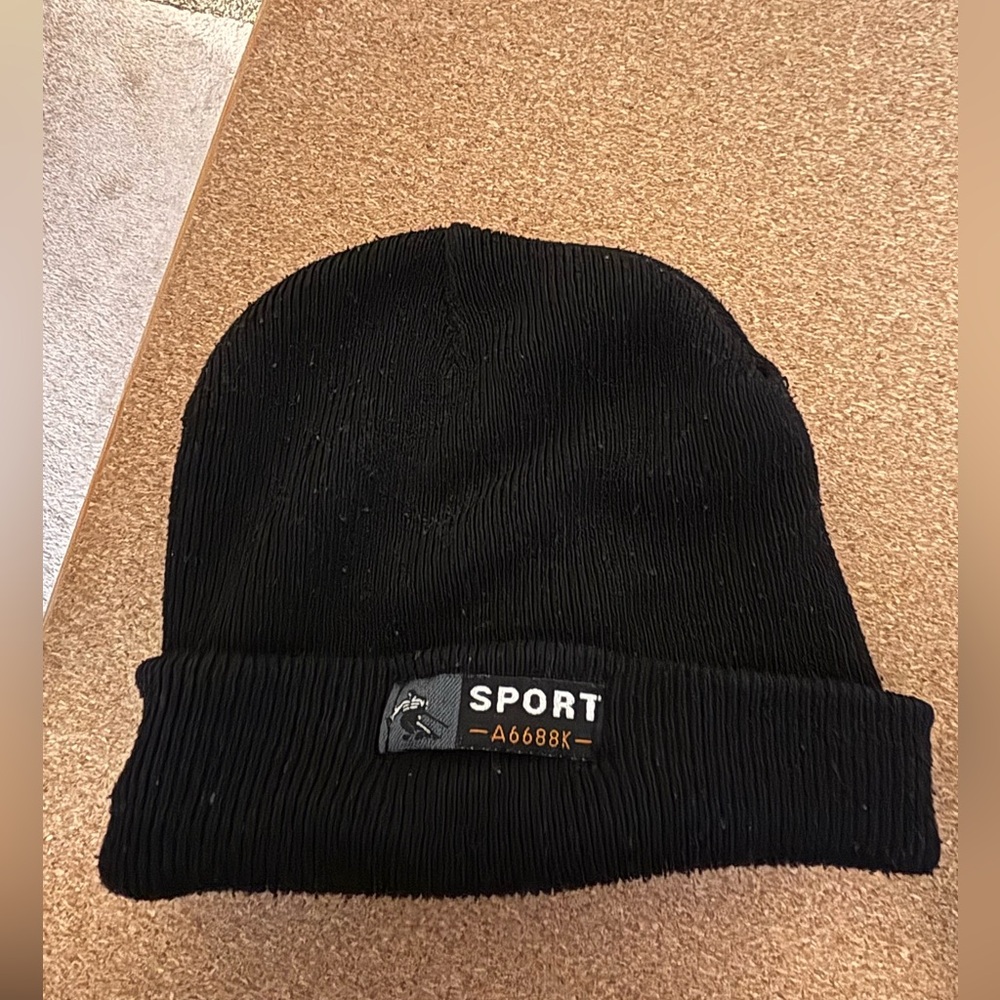 Fleece lined beanie hat
